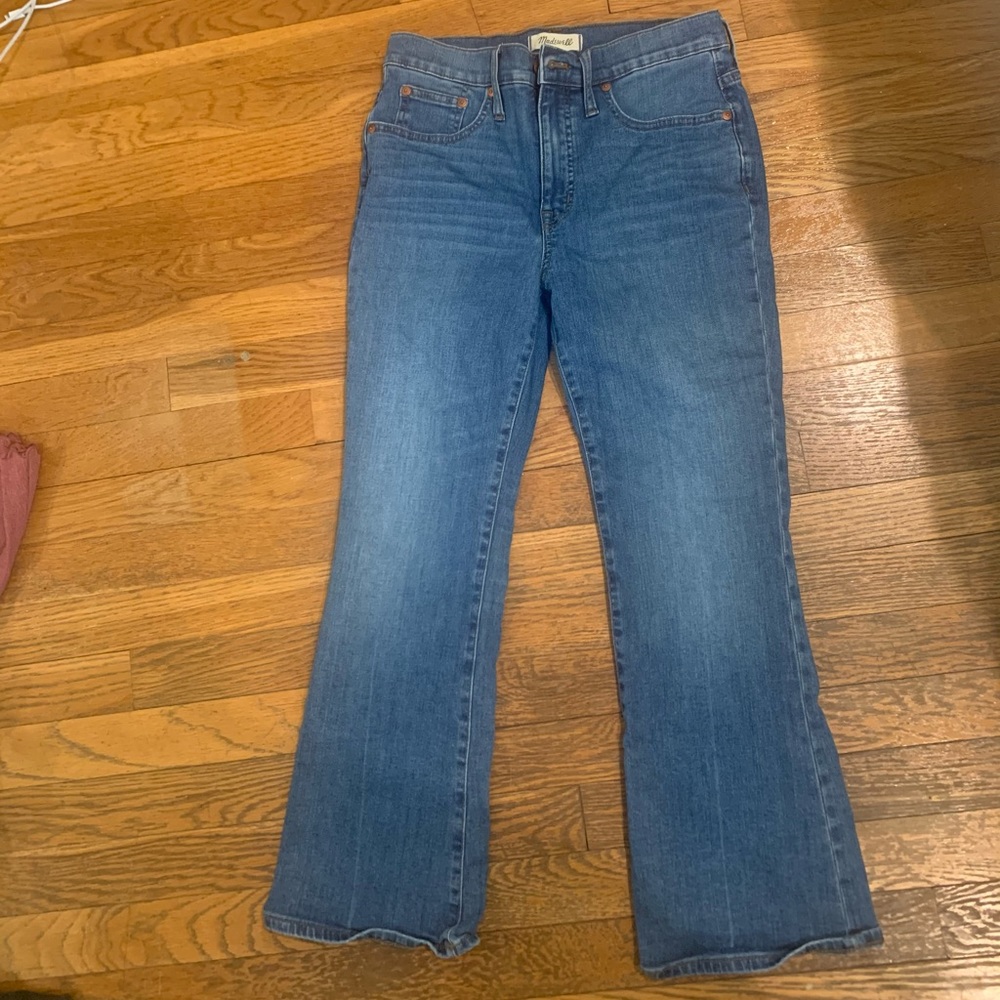Bootcut, medium wash, Madewell jeans